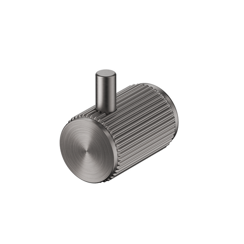 Bella Vista Mica Fluted Robe Hook Gunmetal 1153-S-P-NR-GM