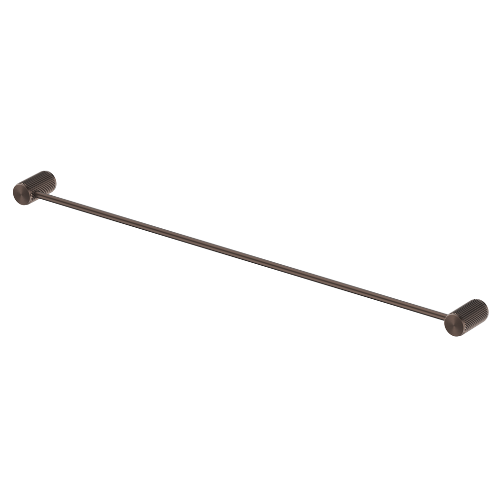 Bella Vista Mica Fluted Single Towel Rail Dusk Bronze 1124-800-P-NR-DB