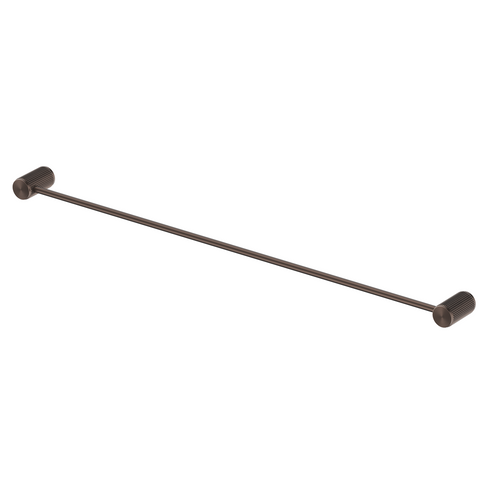 Bella Vista Mica Fluted Single Towel Rail Dusk Bronze 1124-800-P-NR-DB