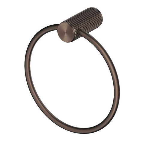 Bella Vista Mica Fluted Towel Ring Dusk Bronze 1104-P-NR-DB