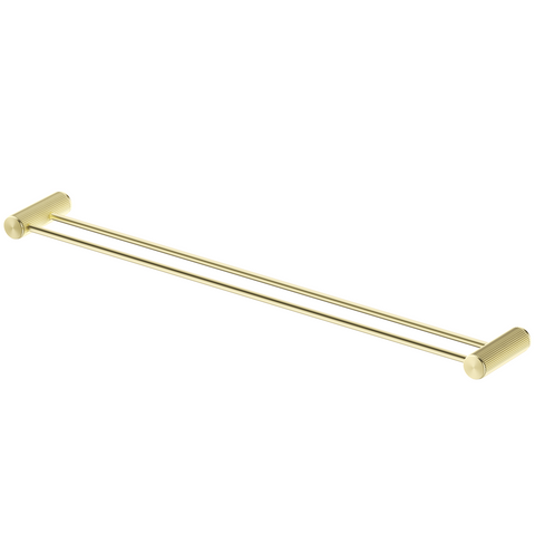 Bella Vista Mica Fluted Double Towel Rail French Gold 1148D-800-P-NR-FG