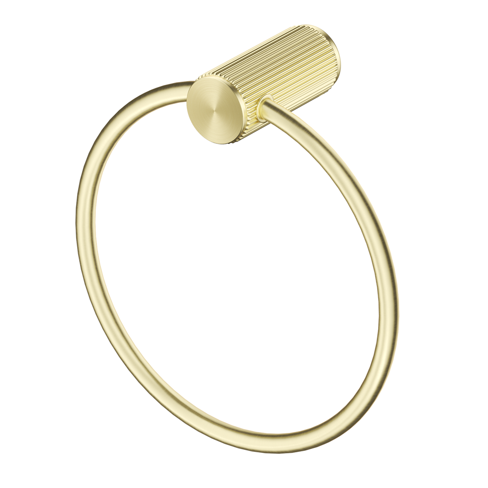 Bella Vista Mica Fluted Towel Ring French Gold 1104-P-NR-FG