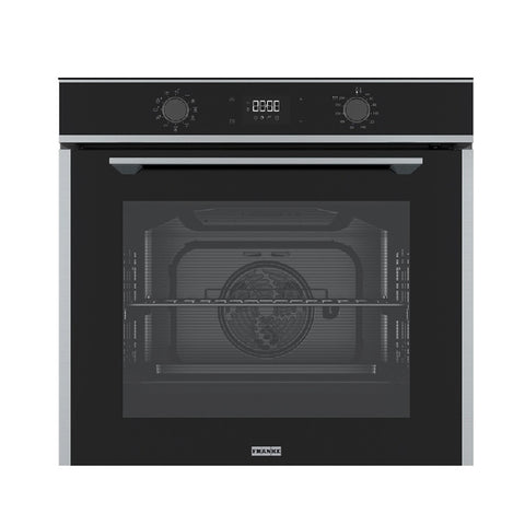 Franke Maris Pyrolytic Oven 60cm 11 Functions Black Glass w/ Stainless Steel Trim FMA97PXS