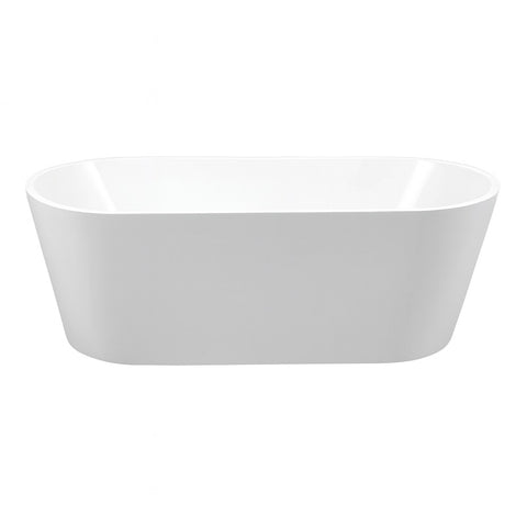 Amelie Deauville Freestanding Bath 1700mm (No Overflow) Gloss White BDOKIN1700FB