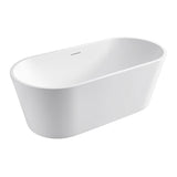 Amelie Deauville Freestanding Bath 1700mm (With Oveflow) Gloss White BDOKIN1700FB-OF