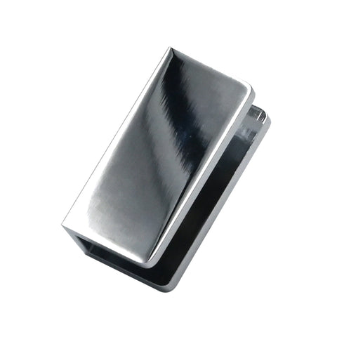 Fienza Frameless Wall Bracket Rounded Corners (Suits 10mm) Chrome GB01-C