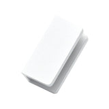 Fienza Frameless Wall Bracket Rounded Corners (Suits 10mm) White GB01-WH