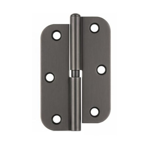 Trio Hinge Butt Radius Lift Off 89x58x1.6mm Right Hand Gunmetal Grey PBTRB89LORHGN