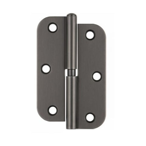 Trio Hinge Butt Radius Lift Off 89x58x1.6mm Left Hand Gunmetal Grey PBTRB89LOLHGN