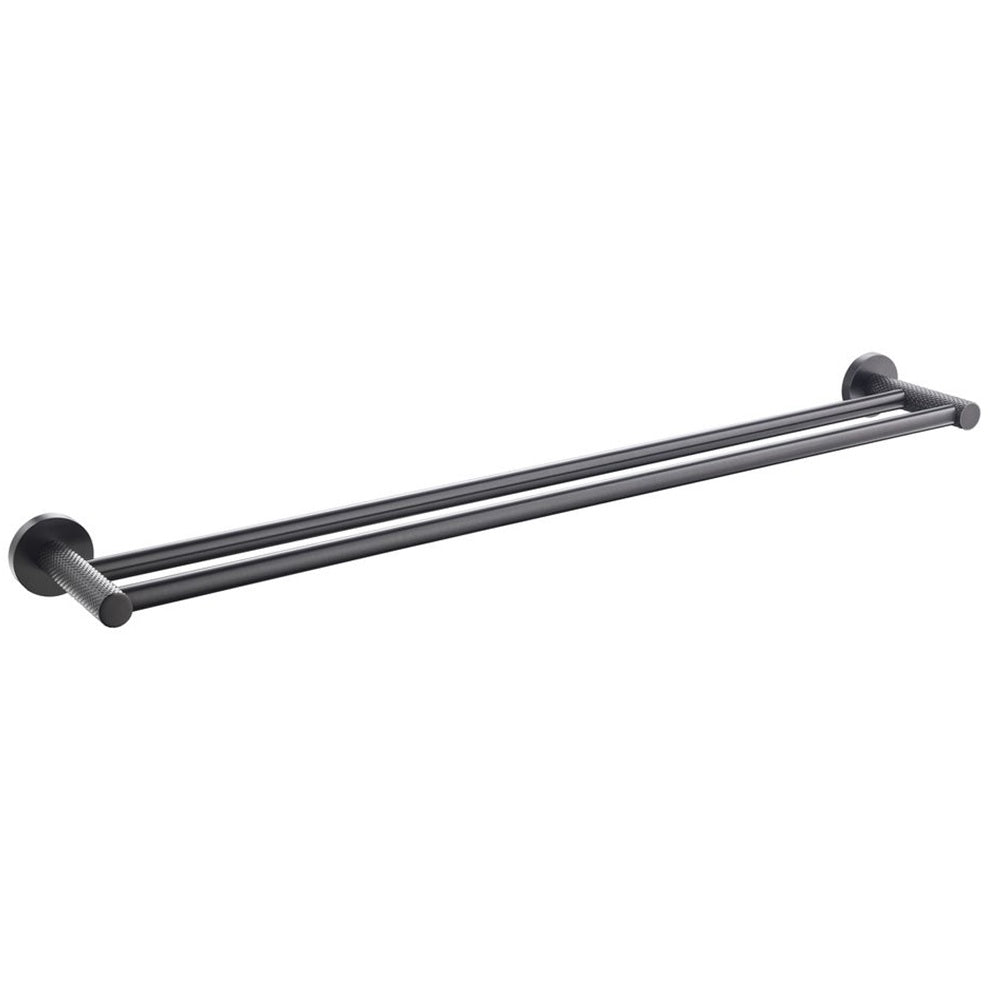 Amelie Tiara 750mm Double Towel Rail in Gunmetal KGD69036B-30