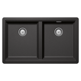 Abey Greenwich Sink Double Bowl Topmount/Undermount 750x456mm Stone GN-200S