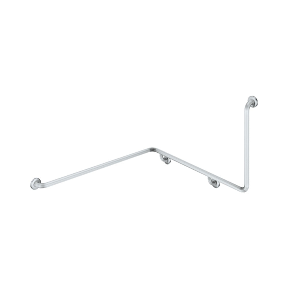Fienza Care Grab Rail 600mm Left Hand Support 90º Stainless Steel GRAB60103111L