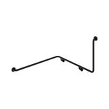 Fienza Care Grab Rail 600mm Left Hand Support 90º Matte Black GRAB60103111LMB