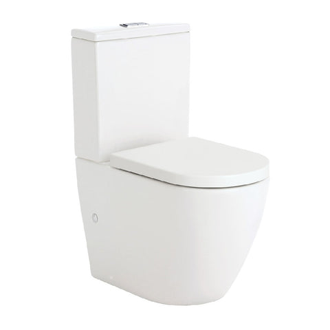 Fienza Koko Toilet Suite (Thick Seat) S-Trap 90-160mm Gloss White K002GEA