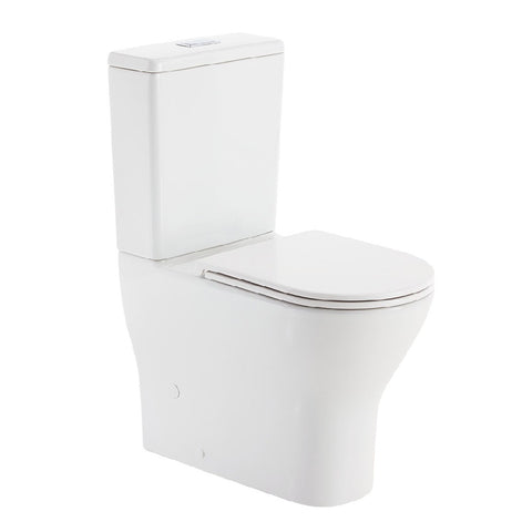 Fienza Tono Toilet Suite (Slim Seat) S-Trap 90-160mm Gloss White K028GEA-2