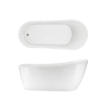 Seima Arko 140 Freestanding Bath 1700mm Integrated Overflow Gloss White 192365