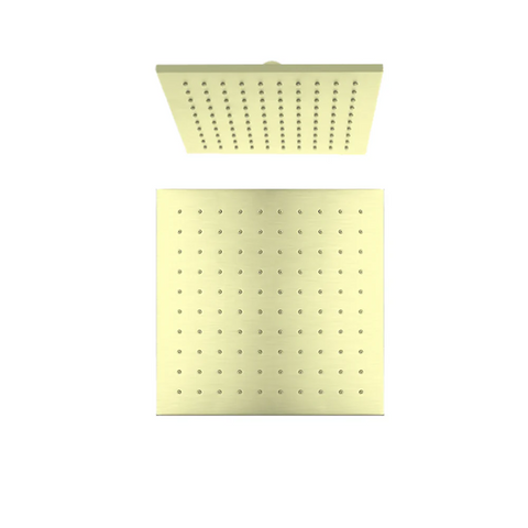Amelie Royale Square Shower Head 250mm Brass Brushed Gold BDOROB1003BG