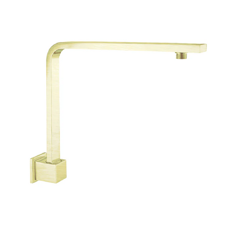 Amelie Royale Square Swivel Overhead Shower Arm 330mm Brushed Gold BDO505BG