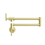 Nero Zen Pot Filler Brushed Gold NR162203BG