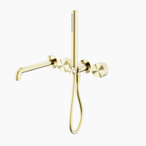 Nero Opal Progressive Shower System (Separate Plates) 250mm Trim Kits Only Brushed Gold NR252003B250TBG