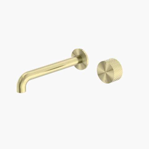 Nero Opal Progressive Wall Basin/Bath Set 120mm Trim Kits Only Brushed Gold NR252007AT120BG