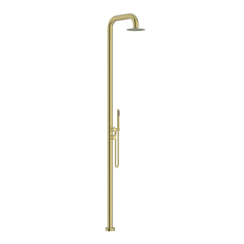 Linkware Elle 316 Stainless Steel Collection Freestanding Twin Shower Brushed Gold SST21602BG