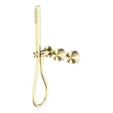 Nero Kara Progressive Shower System (Separate Plates) Brushed Gold NR271903DBG