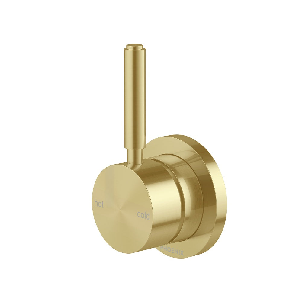 Phoenix Vivid Mkii Switchmix Shower / Wall Mixer Pin Up Brushed Gold 146-2802-12-1