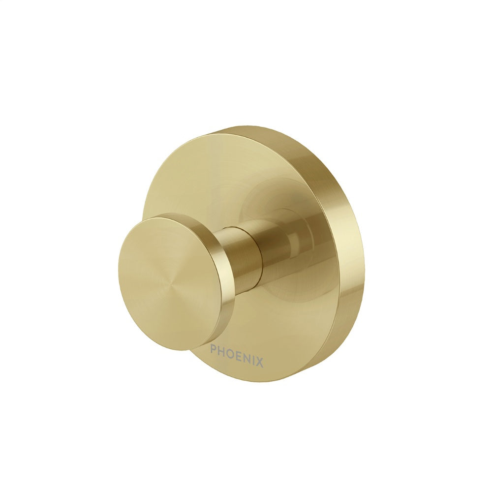 Phoenix Vivid MKII Robe Hook Brushed Gold 146-8400-12