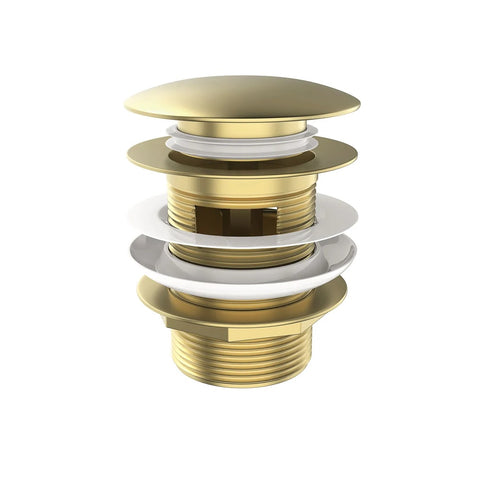 Otti Mushroom Bath Pull Out Popup Waste Overflow Brushed Gold M40BG-OF