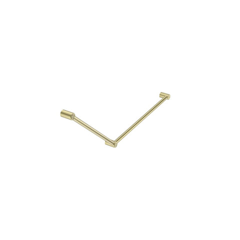 Nero Mecca Care 32mm Dda Grab Rail Set 45 Degree 750X900mm Brushed Gold NRCR3245BG