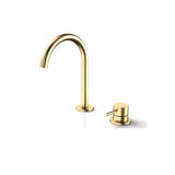 Caroma Liano II Hob Basin Mixer Set 160mm Brushed Brass 96404BB65A