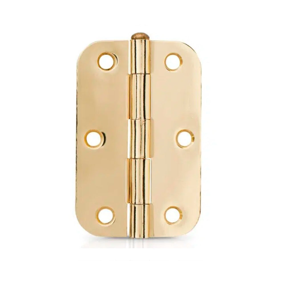 Trio Hinge Butt Radius 89x60x1.6mm Loose Pin Matte Gold PBTRB8916LPMG