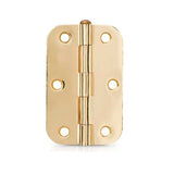 Trio Hinge Butt Radius 89x60x1.6mm Loose Pin Matte Gold PBTRB8916LPMG