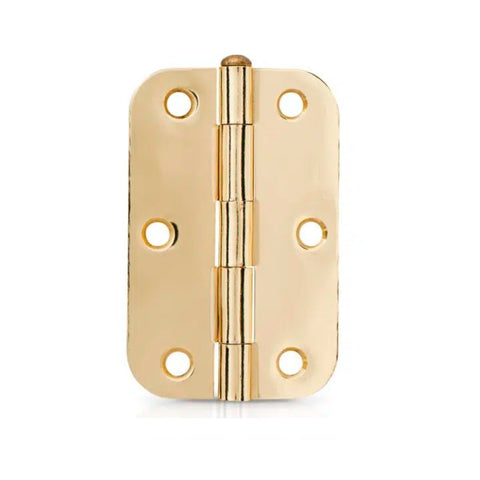 Trio Hinge Butt Radius 89x60x1.6mm Loose Pin Matte Gold PBTRB8916LPMG