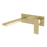 Phoenix Gloss MKII SwitchMix Wall Basin / Bath Mixer Set 200mm Fit-Off Kit Brushed Gold 135-2812-12-1