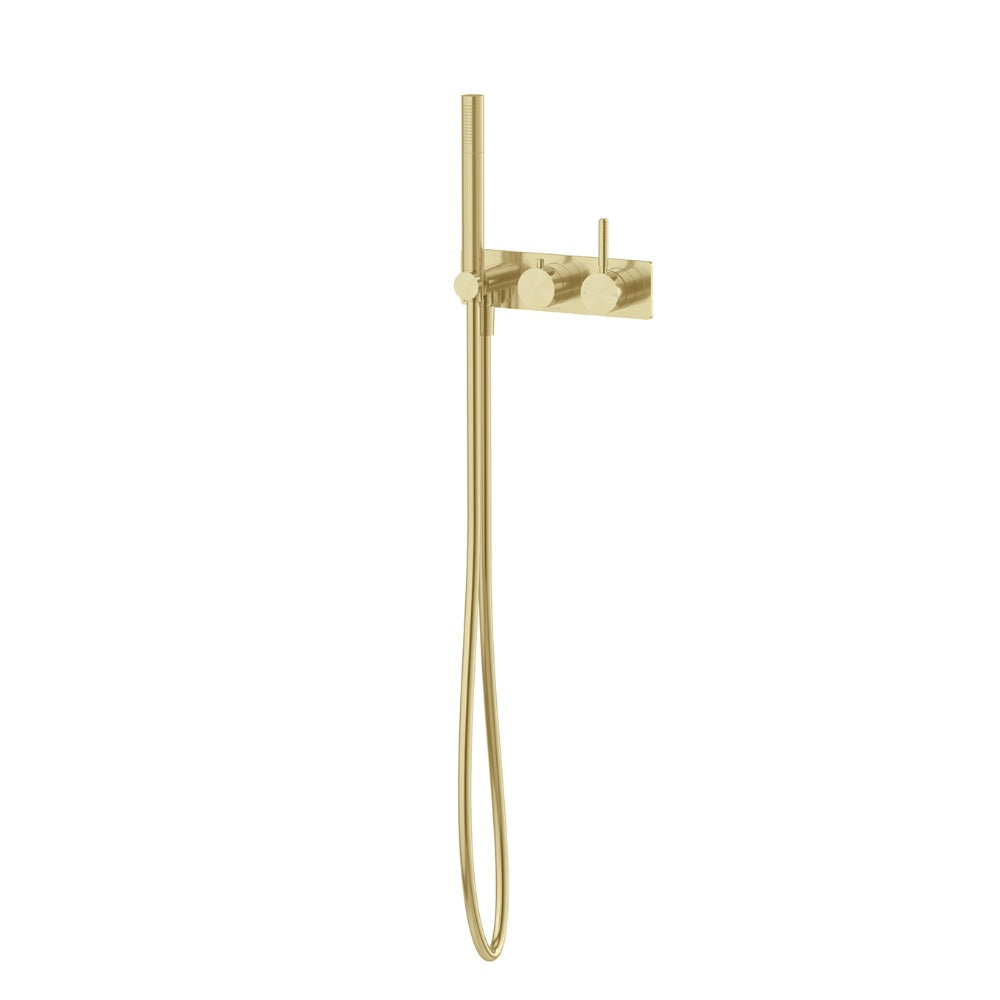 Phoenix Vivid Mkii Wall Shower System Brushed Gold 146-7490-12