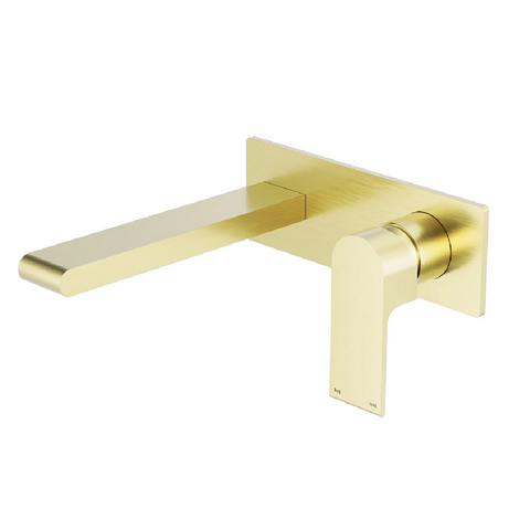 Nero Bianca Wall Basin/Bath Mixer 187mm Trim Kits Only Brushed Gold NR321510ATBG