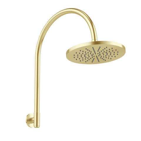 Phoenix Vivid MKII High-Rise Shower Arm & Rose 250mm Brushed Gold 146-5300-12