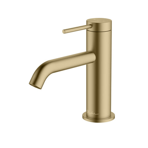 Oliveri Venice Curved Basin Mixer Classic Gold VE103503FCG