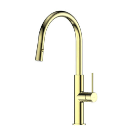 Greens Maci Pull Down Sink Mixer PVD Brushed Brass LF21202542BB