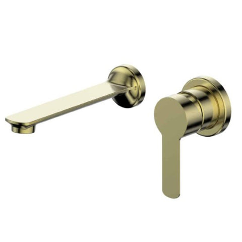 Greens Astro Ii Wall Basin Set PVD Brushed Brass LF251370BB