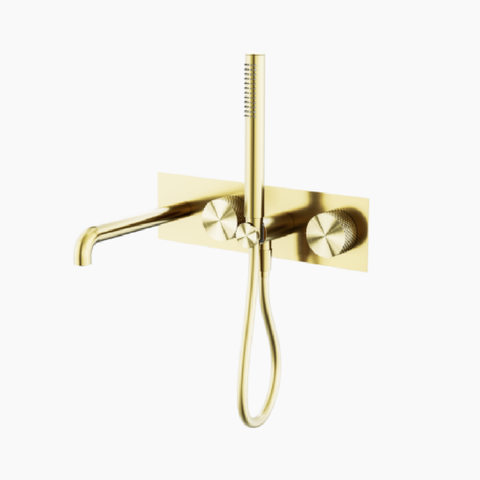 Nero Opal Progressive Shower System 250mm Brushed Gold NR252003A230BG