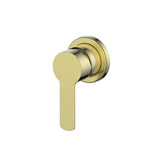 Greens Astro Ii Shower Mixer Trim Set With Mini Plate PVD Brushed Brass 2211251BB