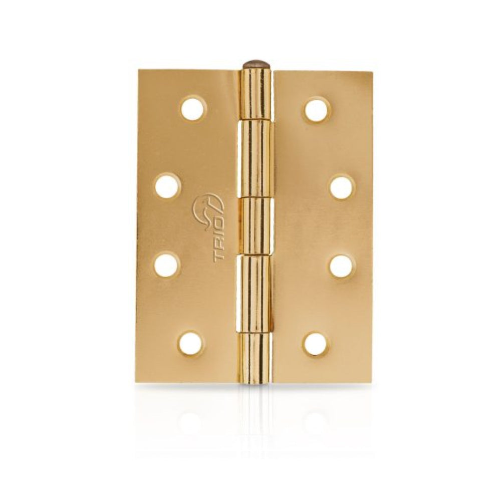 Trio Hinge Butt 100x75x1.6mm Loose Pin Matte Gold PBT10016LPMG