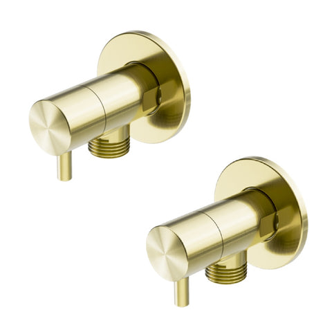 Amelie Royale Washing Machine Tap Set (Pair) Brushed Gold BDO262109DBG