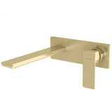 Phoenix Gloss MKII SwitchMix Wall Basin / Bath Mixer Set 200mm Brushed Gold 135-2810-12-1
