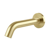 Phoenix Vivid Mkii Wall Basin / Bath Outlet 160mm Curved Brushed Gold 146-0805-12-1