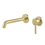 Phoenix Vivid Mkii Switchmix Wall Basin / Bath Mixer Set 200mm Brushed Gold 146-2810-12-1