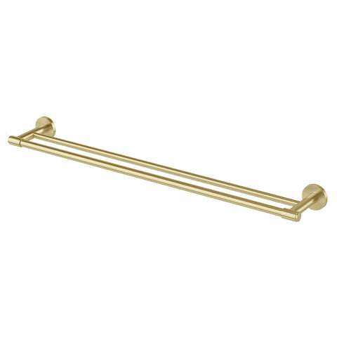 Phoenix Vivid MKII Double Towel Rail 800mm Brushed Gold 146-8130-12